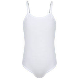 Купальник гимнастический Grace Dance, на тонких бретелях, р. 42, цвет белый  фото 9