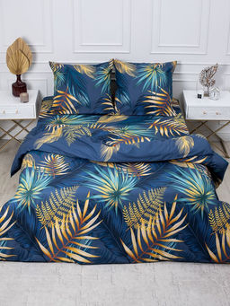 Простыня на резинке 200*200 см, перкаль, борт 25 см (Мира, синий) - Ивановотекстиль фото 3