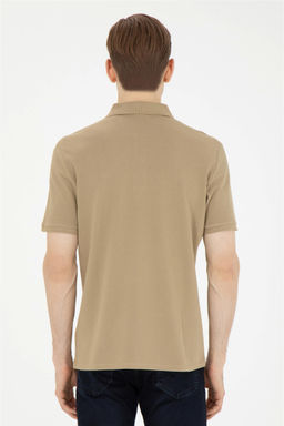 Мужская базовая футболка цвета хаки - U.s. polo assn фото 5