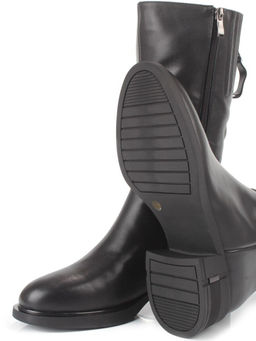 ZA4232M BLACK Сапоги зимние женские (натуральная кожа, натуральный мех)