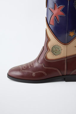 EMBELLISHED COWBOY BOOTS - Zara фото 5