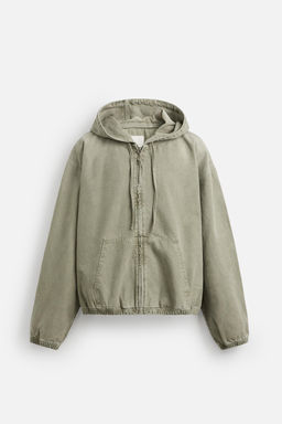WASHED HOODED JACKET - Zara фото 7