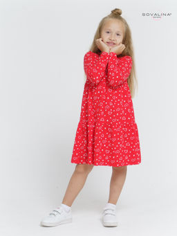 Платье Тиана сердечки на красном - Sovalina фото 2