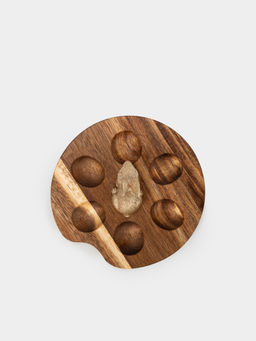 Блюдо пасхальное, 15х6 см, 6 отд, дерево/полирезин, Кролик, Easter - Anna lafarg фото 3