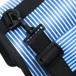 Сумка-переноска с органайзером в полоску, размер М (44,5 х 26 х 40 см), голубой - Пижон фото 9