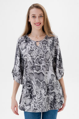 Туника женская из кулирки Полина кобра макси - Амадэль фото 6