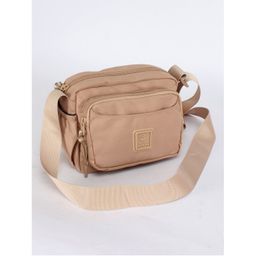 Сумка женская текстиль BoBo-9608, 1отд, плечевой ремень, бежевый 246609