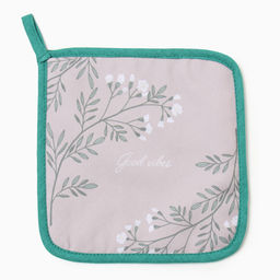 Набор кух. Доляна Live is good: варежка 20х28 см, прихватка 17х17 см, 35% хл, 65% пэ  фото 4