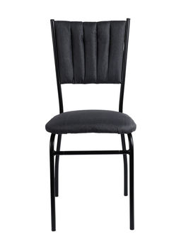 Стул мягкий для кухни разборный «Камелот», обивка рогожка, цвет чёрный/серый