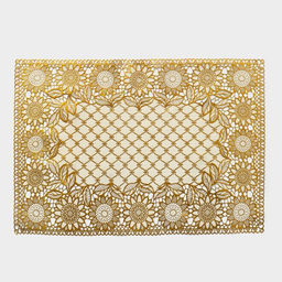 Цена за 12 шт. Салфетка сервировочная на стол «Подсолнухи», 45×30 см, цвет золотой