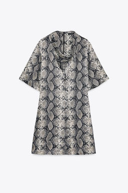 ANIMAL PRINT MINI DRESS - Zara фото 7