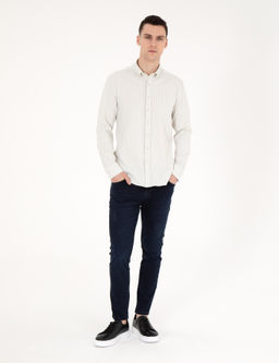 Рубашка Pierre Cardin Slim Fit зеленая