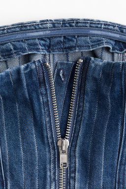 Top bandeau cropped en denim - H&m фото 6