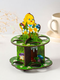 Подставка для 8 яиц в двух ярусах «Цыплёнок», 15.5×12.5 см