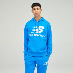 Толстовка New Balance NB Essentials Stacked Logo Po Hoodie