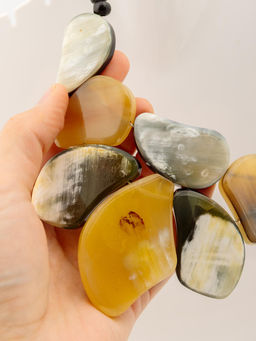 Украшение колье из рога № Р-240 - Ганг фото 3