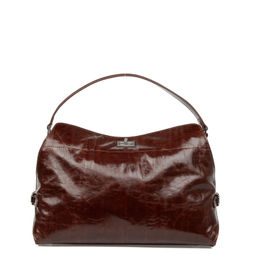 L1026-2 brown, Женская кожаная сумка, Barcelo Biagi