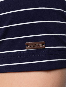 VILATTE / Футболка из премиального хлопка с эластаном  фото 4