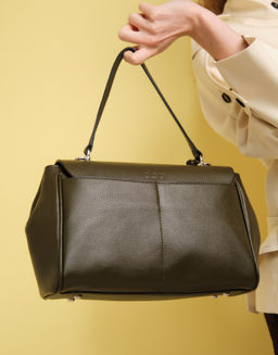 Кожаная сумка Nadi DBR 31356 олива  фото 2