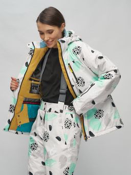 Горнолыжный костюм женский серого цвета 02302-1Sr - Chunmai фото 15