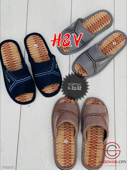 Мужские тапочки с открытом носом