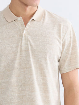 Polo Yaka Desenli Pike Erkek Ti??rt