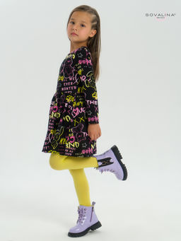 Платье Эля неоновые мишки - Sovalina фото 34