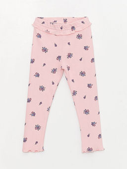 Beli Lastikli ?i?ekli K?z Bebek Tayt