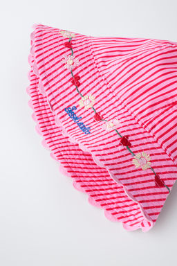 GORRO BOB RAYAS BORDADOS SISSEL EDELBO X ZARA KIDS / Rosa  фото 2
