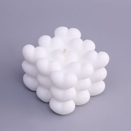 Свеча декоративная Бабл Сердце, 6 см, белая - Дарим красиво фото 3