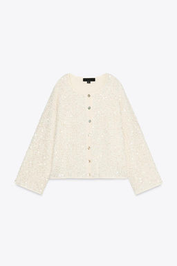 SEQUIN KNIT CARDIGAN - Zara фото 6