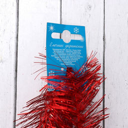 Цена за 10 шт. Мишура № 16 пушистая двойная d=6 см, длина 2 м, микс - Simaland фото 2