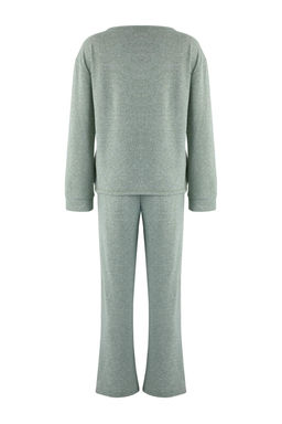 Mint Yumusak Tuse K?sl?k Yumos Orme Pijama Tak?m? THMAW26PT00182 - Trendyolmilla фото 7