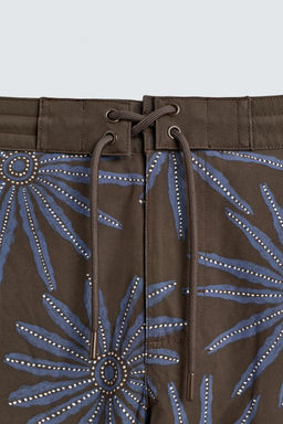 BA?ADOR LARGO ESTAMPADO FLORAL / Marr?n - Zara фото 3