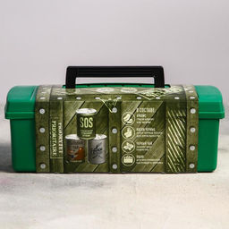 Набор в ящике для инструментов Беречь от женщин: арахис 200 г., чай 60 г., носки - Simaland фото 9