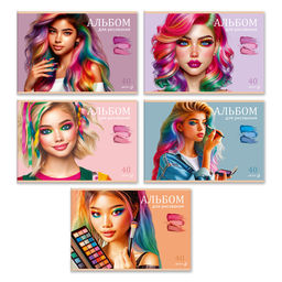 Светоч А258 Альбом для рисования 100 г/м2 A4 29.5 х 20.2 см 40 л. на скобе 5 шт. 01709 Идеальный образ