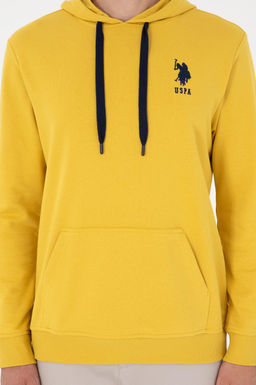 Мужской желтый базовый свитшот - U.s. polo assn фото 6