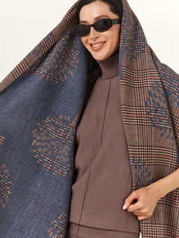 в составе ШЕРСТЬ и КАШЕМИР Большой, мягкий, теплый двусторонний палантин - Tantino фото 21