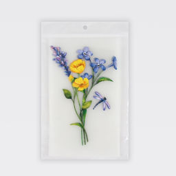 Цена за 5 шт. Термонаклейка «Полевой букет», 10.6×16 см