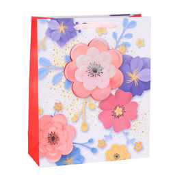 Цена за 12 шт. Пакет подарочный 23,5х19,5х8 / 1300S /уп 12/720/Цветы - Галеонтрейд фото 4