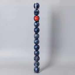 Ёлочные игрушки Сильва, шары новогодние, d=6 см, набор 12 шт., синий - Зимнее волшебство фото 2