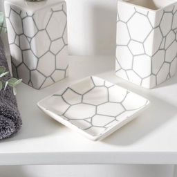 Аксессуары для ванной Жираф, 3 предмета: мыльница, дозатор для мыла 360 мл, стакан 360 мл - Simaland фото 2