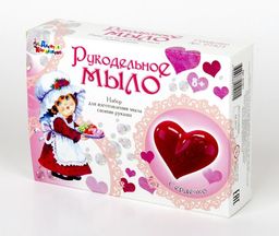 Набор для мыловарения "Рукодельное мыло. Сердечко" (01921, "Десятое королевство")