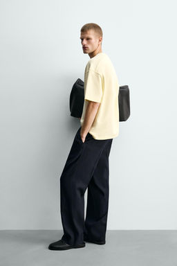SUDADERA RELAXED FIT INTERLOCK / Amarillo claro - Zara фото 4