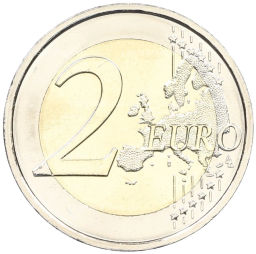 2 евро 2024 года Словения 250 лет Национальной и университетской библиотеке