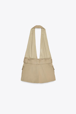 HALTER TOP WITH POCKETS - Zara фото 7
