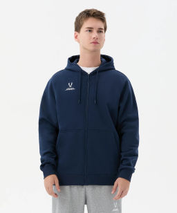 Флисовое худи на молнии JOGEL ESSENTIAL Cotton Fleece FZ Hoodie, темно-синий  фото 6