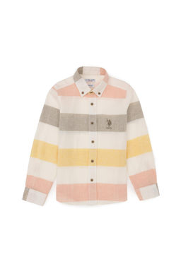 Рубашка цвета хаки с длинным рукавом для мальчика Неожиданная скидка в корзине - U.s. polo assn фото 2