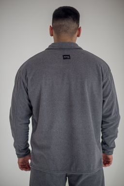 флис вельвет, Костюм с рубашкой, серый - Knitka wear фото 9