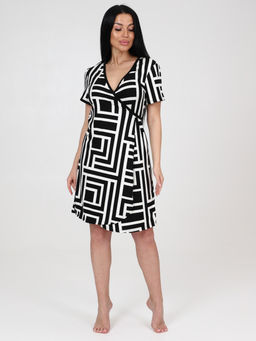 154 ЖЕНСКИЙ ХАЛАТ (Белый квадрат) - А-дина фото 2